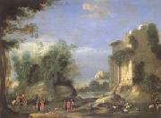 Landscape with Ruins and Figures (mk05) Napoletano, Filippo